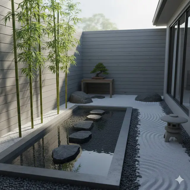 Gaya Zen Jepang (Gemini AI)