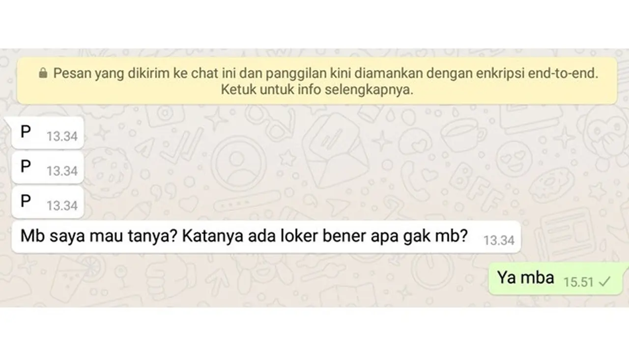 7 Chat Orang Cari Kerja Ini Bikin Emosi