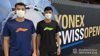 Ganda putra Indonesia, Bagas Maulana/Muhammad Shohibul Fikri, menjelang perhelatan Swiss Open 2021. (PBSI)