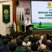 Mentan Ajak Mahasiswa USU Jaga Swasembada Pangan Berkelanjutan