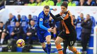 Bek Hull City asal Italia, Andrea Ranocchia. (AFP/Lindsey Parnaby)