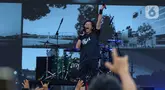 Grup band, GIGI tampil pada hari ketiga Synchronize Fest 2024 di JIExpo Kemayoran, Jakarta, Minggu (6/10/2024). (Liputan6.com/Herman Zakharia)