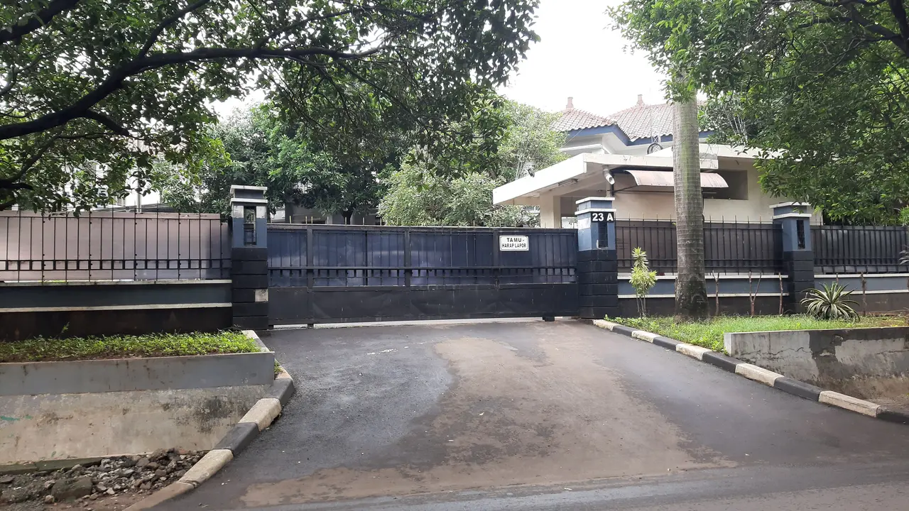 Rumah Wahyu Setiawan di Pejaten Jakarta Selatan.