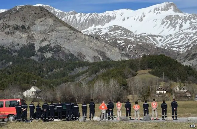 Pegunungan Alpen, lokasi jatuhnya Germanwings. (BBC)