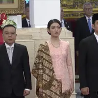 Selvi Ananda di Hari Pertama Dampingi Gibran Sebagai Wakil Presiden. [Youtube MPR]