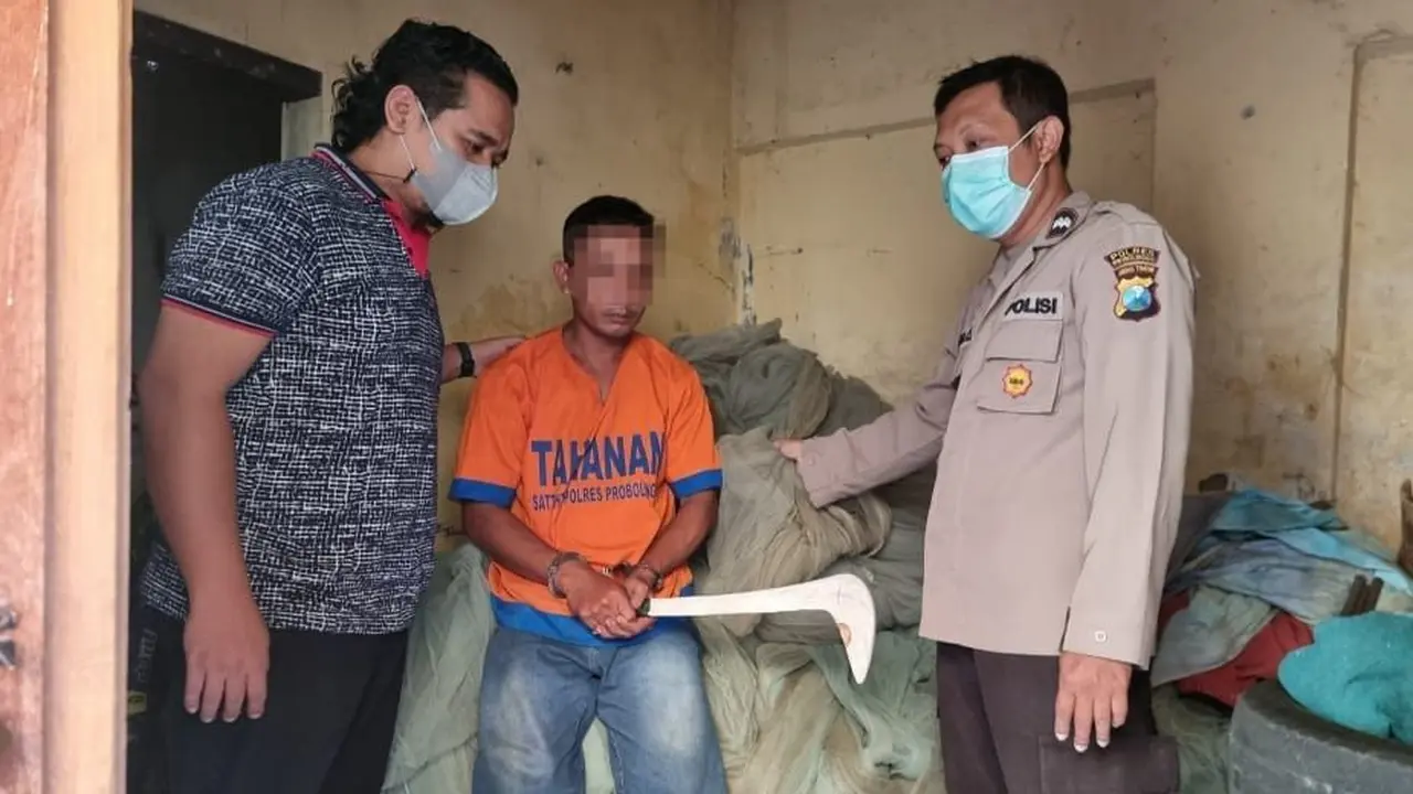 Tersangka pencuri jaring AS dibekuk Polsek Dringu Probolinggo (Istimewa)