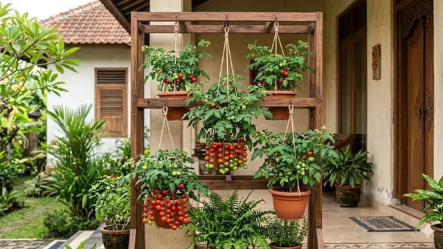Ide Kebun Tomat Rampai Gantung untuk Rumah Tanpa Halaman