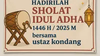 Ide Banner Sholat Idul Adha 2025 untuk Acara yang Berkesan, Simak Cara Mudah Membuatnya