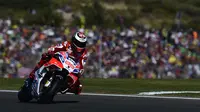 Pembalap Ducati, Jorge Lorenzo akan memulai balapan MotoGP Valencia 2017 di Sirkuit Ricardo Tormo dari urutan keempat. (PIERRE-PHILIPPE MARCOU / AFP)