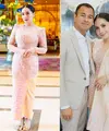 Lihat di sini beberapa potret Nagita Slavina tampil anggun bak ibu pejabat padukan kebaya dan kain songket berwarna pastel.