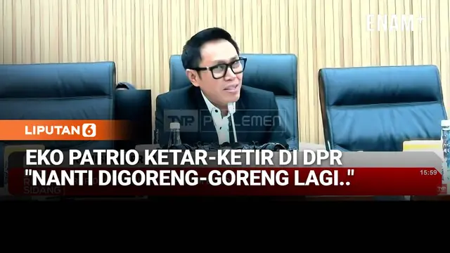 Eko Patrio Takut Digoreng-goreng Netizen saat Rapat DPR: Ayo Buka Matanya, Jangan Ngantuk!