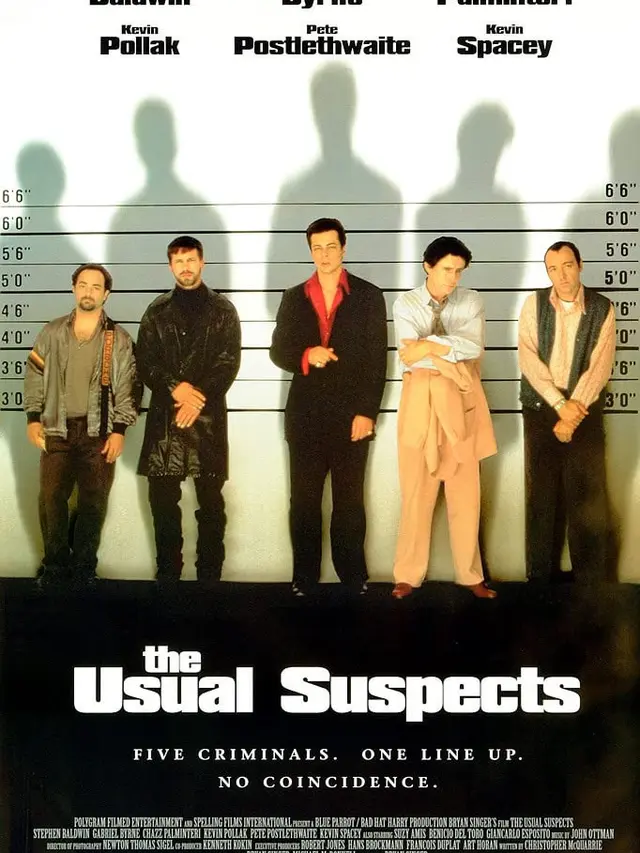 Poster film The Usual Suspect. (Foto: PolyGram Filmed Entertainment/ Bad Hat Harry Films/ IMDb)