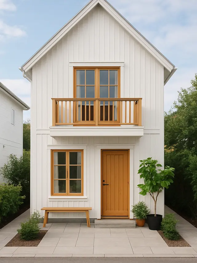 Rumah Minimalis 2 Lantai dengan Ukuran 6x12 Meter Scandinavian Style (Foto: Rizka Nur Laily via ChatGPT)