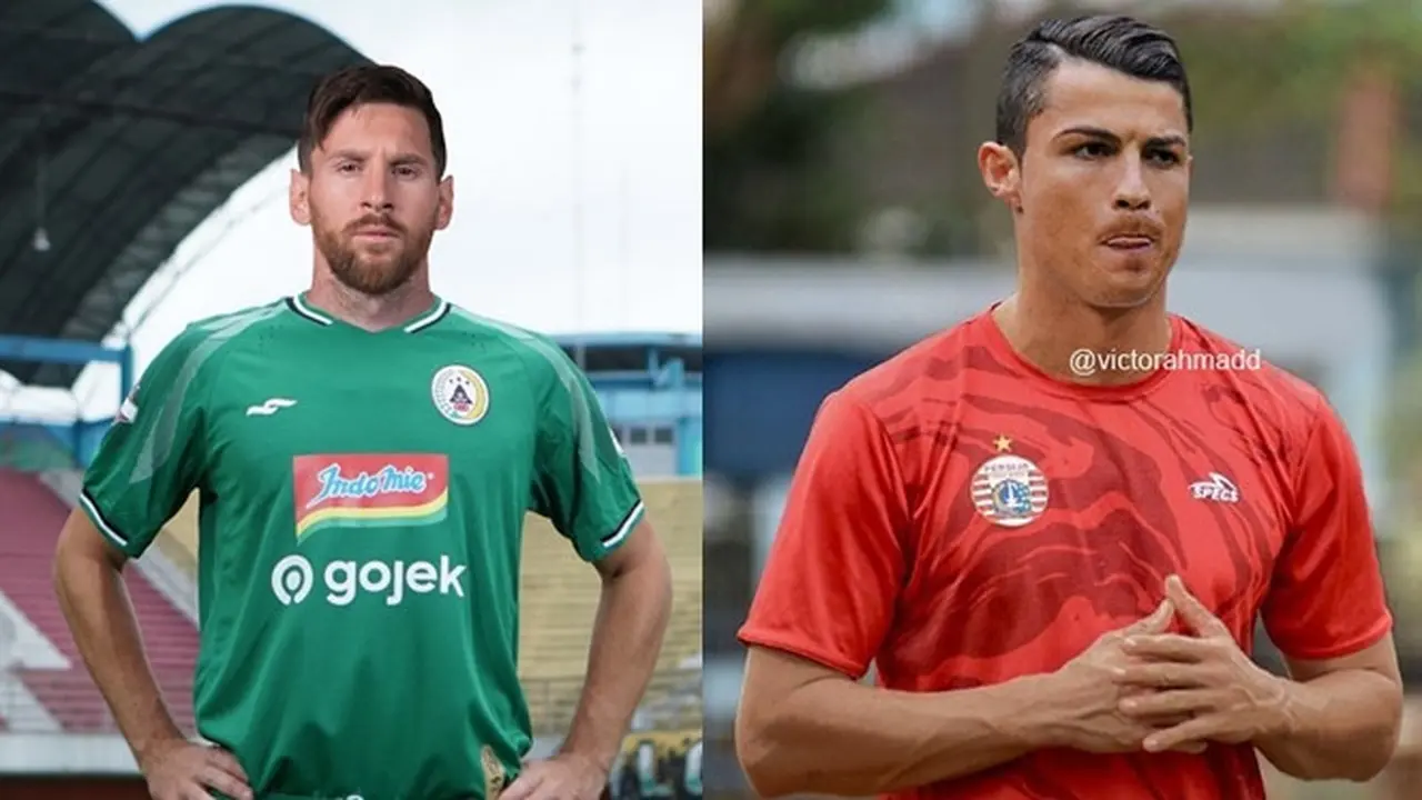 6 Editan Foto Pesepak Bola Top Dunia Jika Gabung Klub Liga 1 Indonesia Ini Kocak