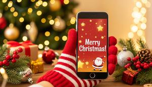 Ilustrasi ucapan selamat Natal untuk caption. [Foto: Gemini]