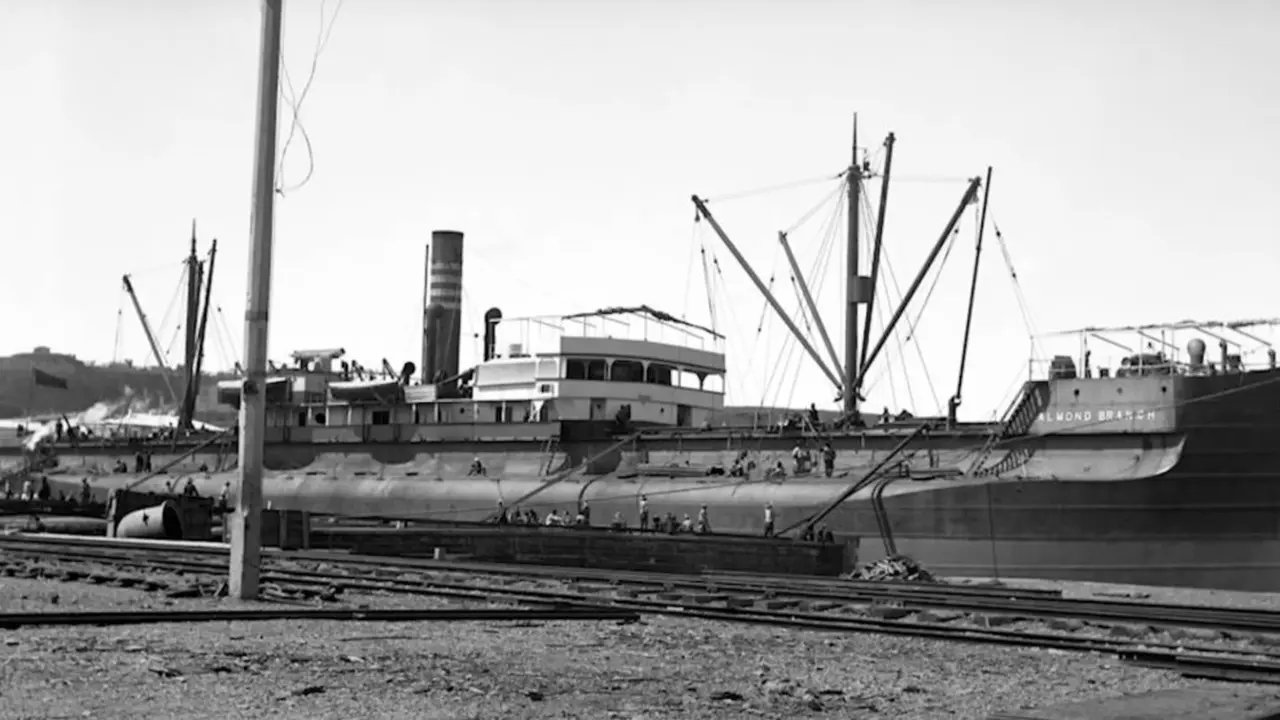 Kapal SS Almond Branch. Credit: Dom Robinson/YouTube