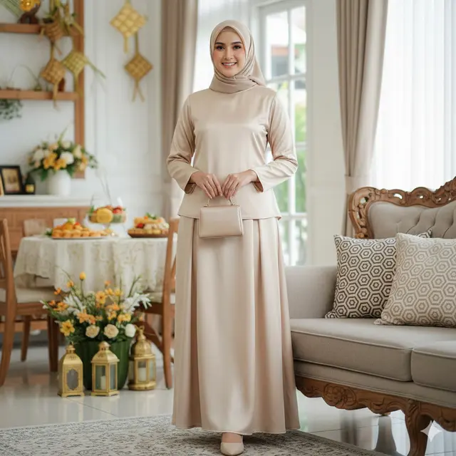 Model Baju Lebaran 2026 (Foto: Gemini AI)