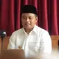 Wakil Gubernur Jawa Barat Uu Ruzhanul Ulum saat Rapat Anggota Umum Wanadri 2021 yang dilakukan secara daring dari Rumah Singgah Wagub, Kota Bandung, Sabtu (26/6/2021).