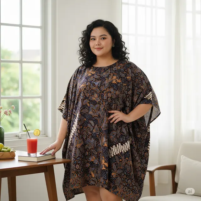 Model Batik Batwing Plus Size Nyaman di 2025