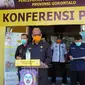 Tim Gugus Tugas Percepatan Penanganan Virus Corona Provinsi Gorontalo saat jumpa pers. (Liputan6.com/ Arfandi Ibrahim)