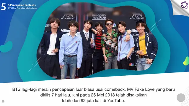 [Bintang] 5 Pencapaian Fantastis BTS Usai Comeback Fake Love