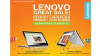 Program Lenovo Great Sale ini hanya berlaku mulai pertengahan Agustus 2015 hingga 31 Agustus 2015.**