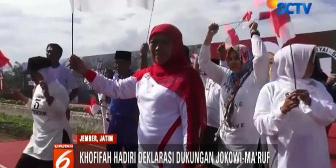 Bentuk Dukungan Khofifah Bagi Tim Pemenangan Jokowi-Ma'ruf Amin di Jember