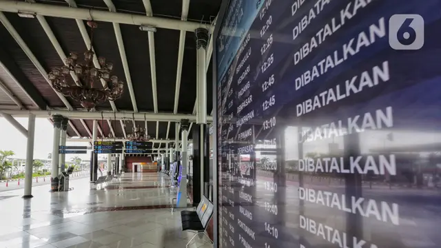 Penampakan Bandara Soetta Saat Penghentian Sementara Operasional