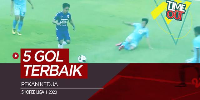 VIDEO: Time Out Shopee Liga 1 2020, 5 Gol Terbaik Pekan Kedua