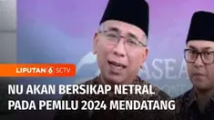 Pengurus Besar Nahdlatul Ulama (PB NU) Yahya Cholil Staquf, menegaskan independensi dan netralitas NU sebagai institusi dalam pemilu mendatang.