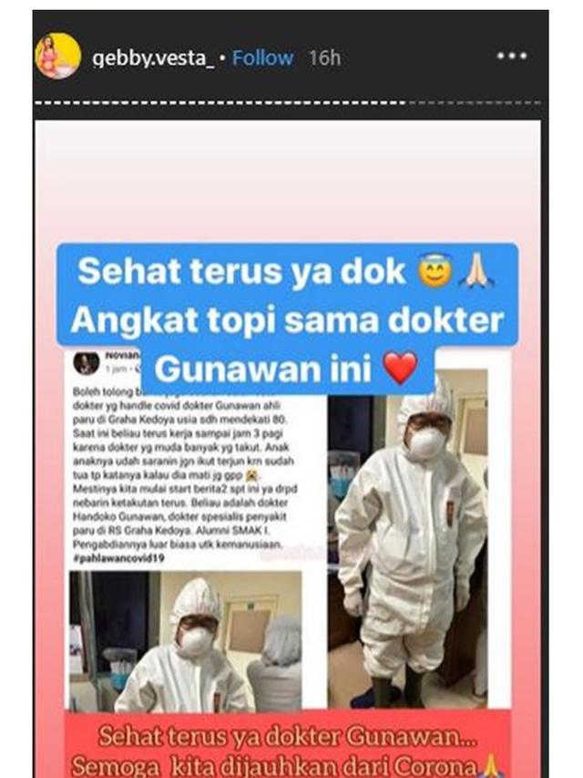 Heroik, Ini 7 Apresiasi Seleb untuk Dokter Handoko Gunawan