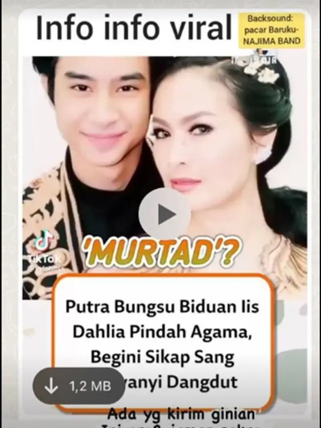 Reaksi Iis Dahlia anaknya dikabarkan pindah agama (Instagram/isdadahlia)