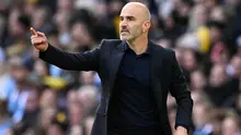 Manajer Manchester City, Enzo Maresca, bereaksi saat pertandingan Liga Inggris antara Manchester City dan Ipswich Town di Stadion Etihad, Manchester, Sabtu (17/10/2026). (Oli Scarff / AFP)