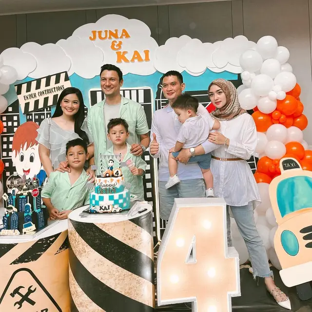 Pesta ultah Kai - Juna putra Titi Kamal - Christian Sugiono (Foto: Instagram/@citraciki)