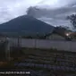 Kondisi gunung api Kerinci usai erupsi, Rabu (11/1/2023). Ini merupakan erupsi pertama di tahun 2023. (Liputan6.com/magma.esdm.go.id)
