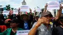 Mereka meminta pengembalian tanah negara untuk kepentingan rakyat demi program kemandirian ekonomi dan pangan. (merdeka.com/Arie Basuki)