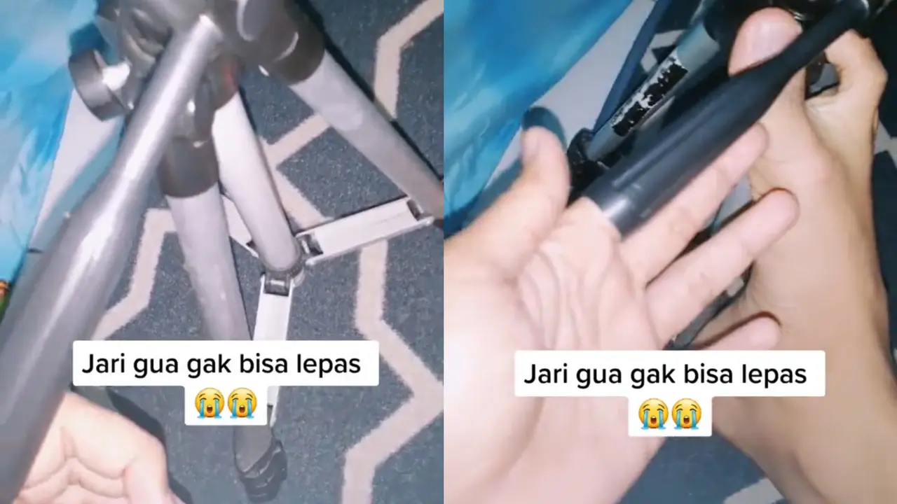 Jari Telunjuk Tersangkut di Tripod