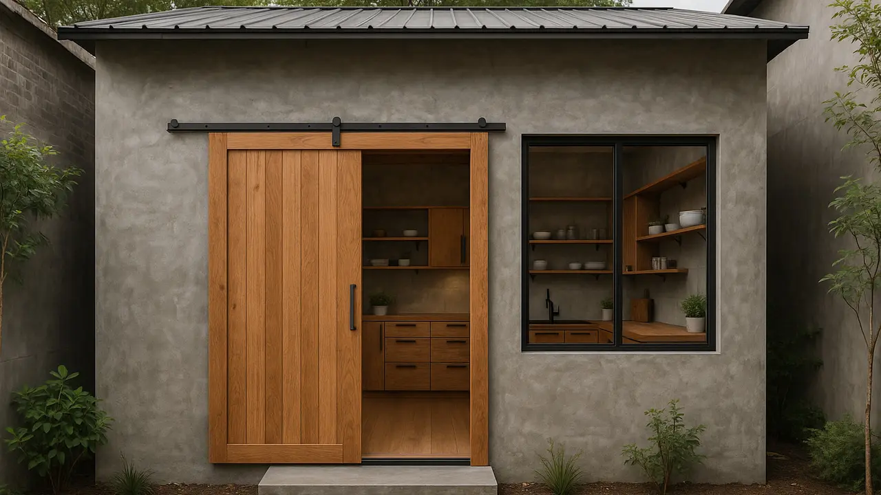 7 Model Rumah Industrial 4×6 dengan Semen Ekspos dan Nuansa Kayu, Kecil Tapi Estetik dan Kokoh