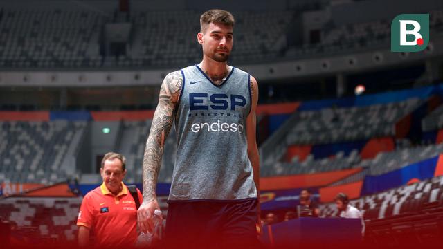 Foto: Melihat Bintang Juara Bertahan Spanyol, Juancho Hernangomez Berlatih Menjelang Piala Dunia FIBA 2023