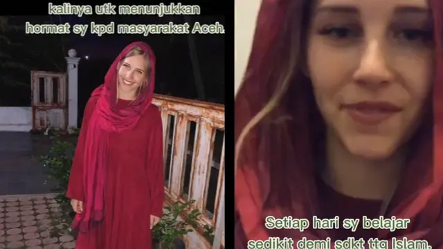 Viral Kisah Model Cantik Prancis yang Mantap Jadi Mualaf dan Menikahi Pria Aceh