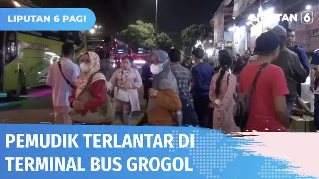 Ratusan pemudik menunggu keberangkatan di terminal Bantuan Grogol selama 10 jam, tanpa kepastian. Armada bus yang seharusnya mengangkut mereka tak kunjung tiba lantaran terjebak sistem one way di Tol Jakarta Cikampek.
