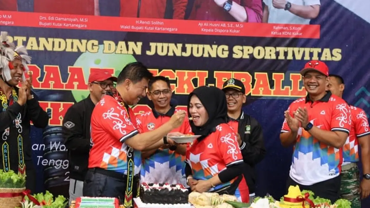 Pembukaan acara Kejuaraan Pickleball Kukar 2023 di Gedung Futsal Kompleks Stadion Aji Imbut, Tenggarong Seberang