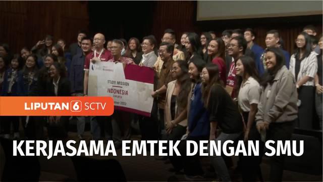 Emtek group dan Singapore Management University (SMU) menyelenggarakan program kolaborasi, bertema Future of Work, yang diikuti 47 mahasiswa terpilih. Masing-masing grup memaparkan hasil risetnya untuk keempat lini industri di Emtek.