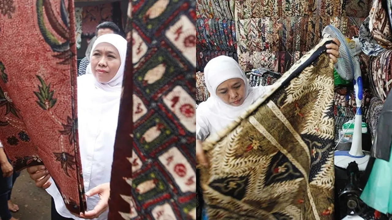 6 Potret Gubernur Khofifah Kenakan Baju Batik di Berbagai Kegiatan, Sederhana dan Simpel
