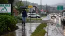 Badai Helene menerjang beberapa negara bagian di Amerika Serikat, pada Kamis (26/9/2024) malam. Daya rusak badai itu dirasakan tidak hanya di Florida, tetapi juga di wilayah Georgia, Carolina Utara dan Tennessee. (Melissa Sue Gerrits/Getty Images North America/Getty Images via AFP)