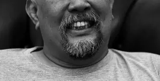 Komedian senior, Indro Warkop, drop saat lebaran. (Deki Prayoga/Bintang.com)