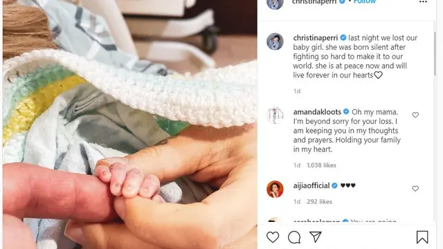 Unggahan Christina Perri. (Instagram/ christinaperri)