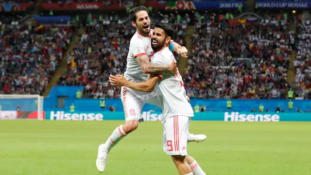 Gol Tunggal Diego Costa Bawa Spanyol Tumbangkan Iran