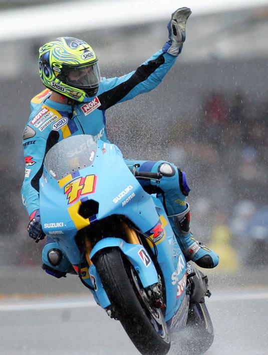 Chris Vermeulen, menjadi yang tercepat di MotoGP Prancis pada tahun 2007. (AFP/Andre Durand)
