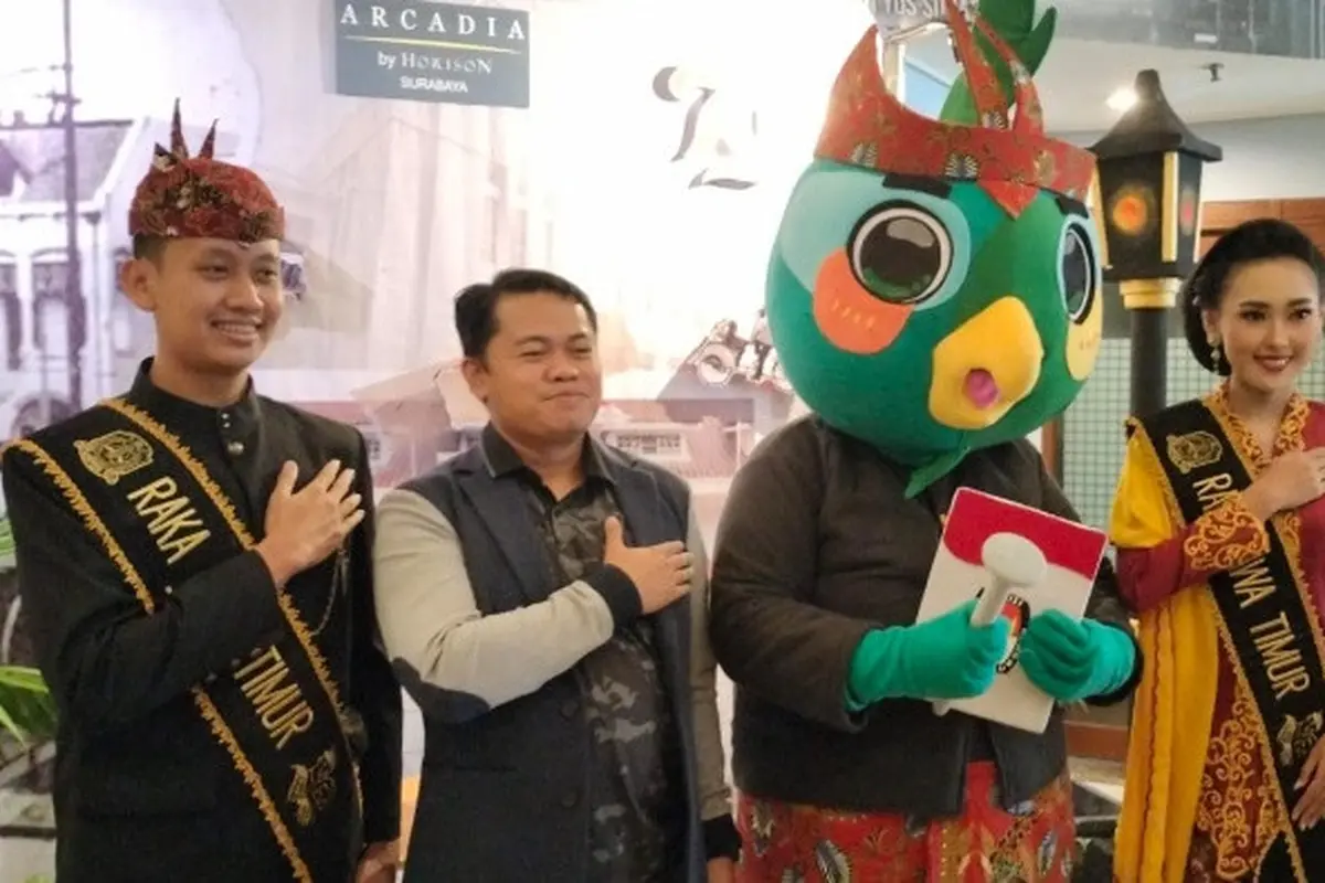 KPU menggelar sosialisasi Pilkada Jatim 2024 di Surabaya. (Istimewa)